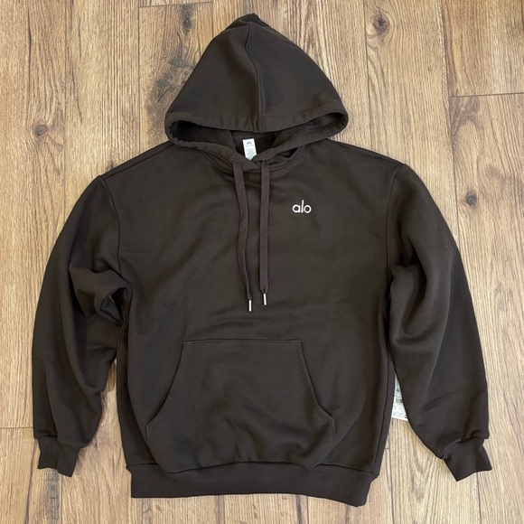ALO Yoga Tops - NWT Alo Accolade Hoodie In Espresso Size XS